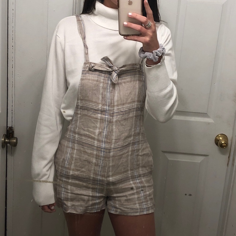 Plaid Overall Jumpsuit Forever 21! Only worn once